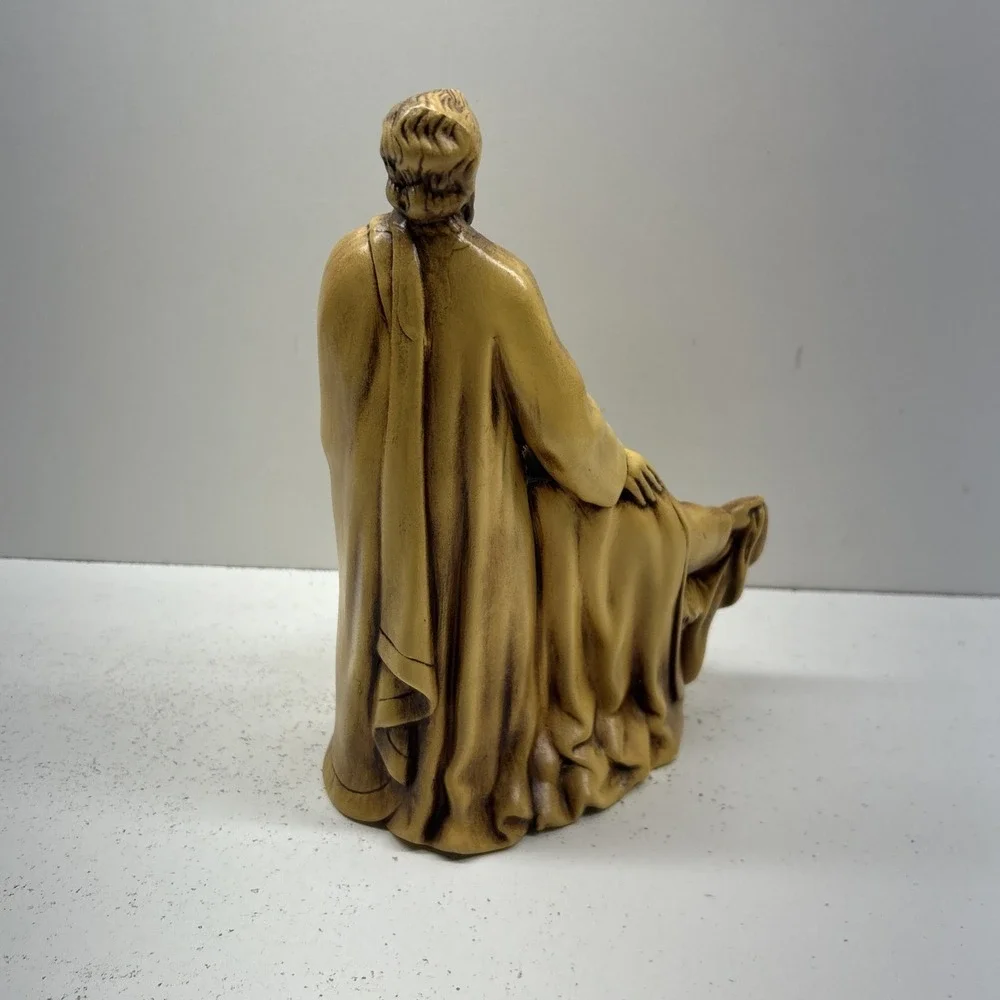 Vintage Atlantic Mold Holy Family Nativity Figurine Ceramic Christmas Decor